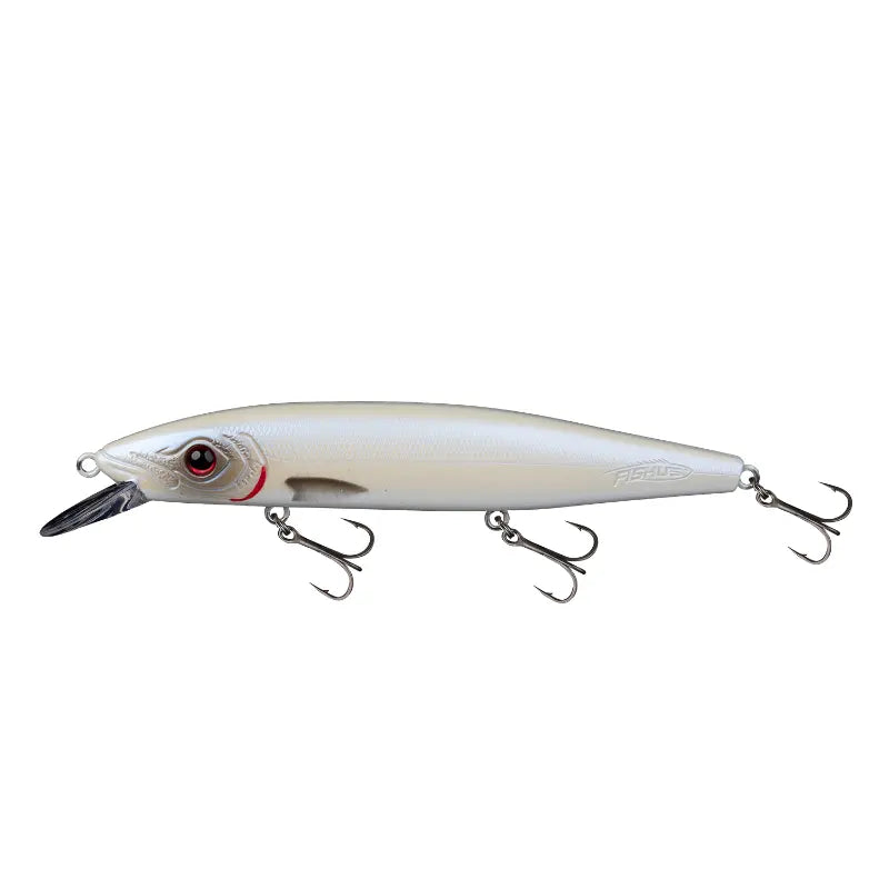 Amostra Fishus Espetit Blitz 11cm cor White, isca clássica branca.