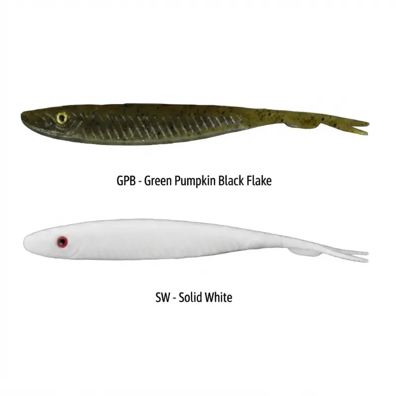 Amostra vinil Fishus Espetit Dead Jerk disponível em duas cores de alta atratividade para pesca de predadores