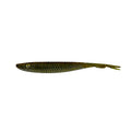 Amostra vinil Fishus Espetit Dead Jerk na cor Green Pumpkin Black Flake para pesca de achigã