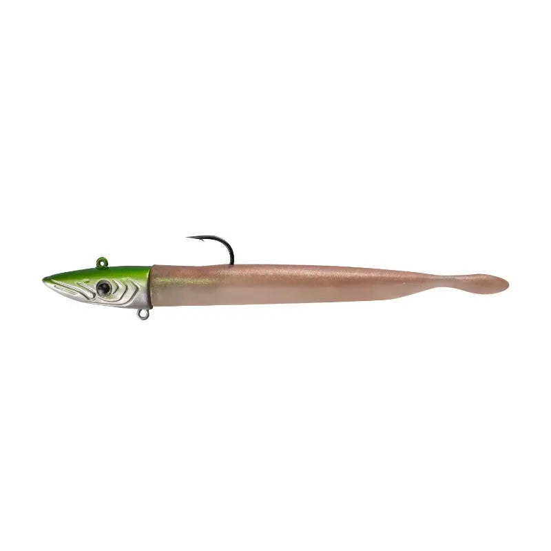 Amostra vinil Fishus Espetit Sandeel 14cm cor Clear Eel tipo lançon.