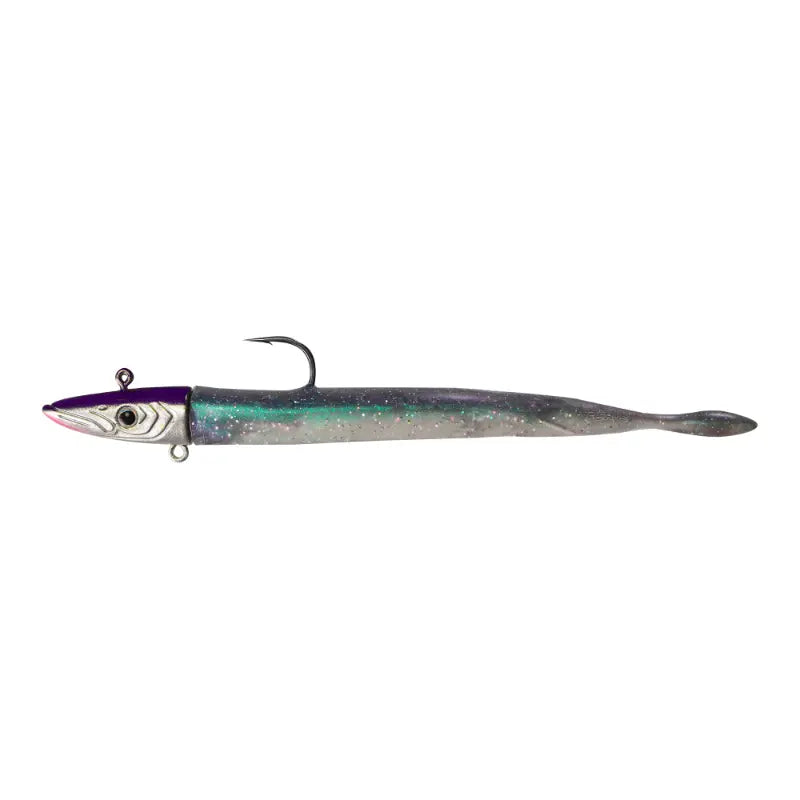 Amostra vinil Fishus Espetit Sandeel 14cm cor Sayori para spinning marinho.