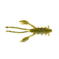 Fishus Mojo Nymph cor GPB Green Pumpkin Black Flake - micro isca TPE para light game e pesca de predadores