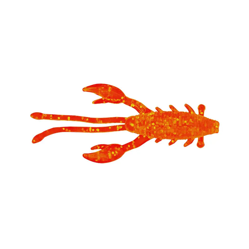 Fishus Mojo Nymph cor OF Orange Fluor - micro isca TPE para light game e pesca de predadores