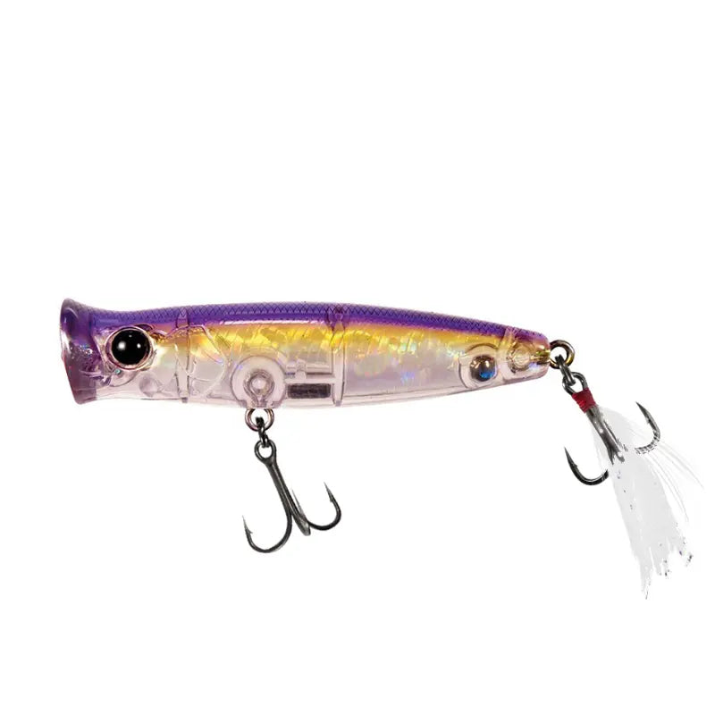 Fishus Ubuntu 70mm 8.5g - Amostra popper de superfície na cor CDP - Candy Purple