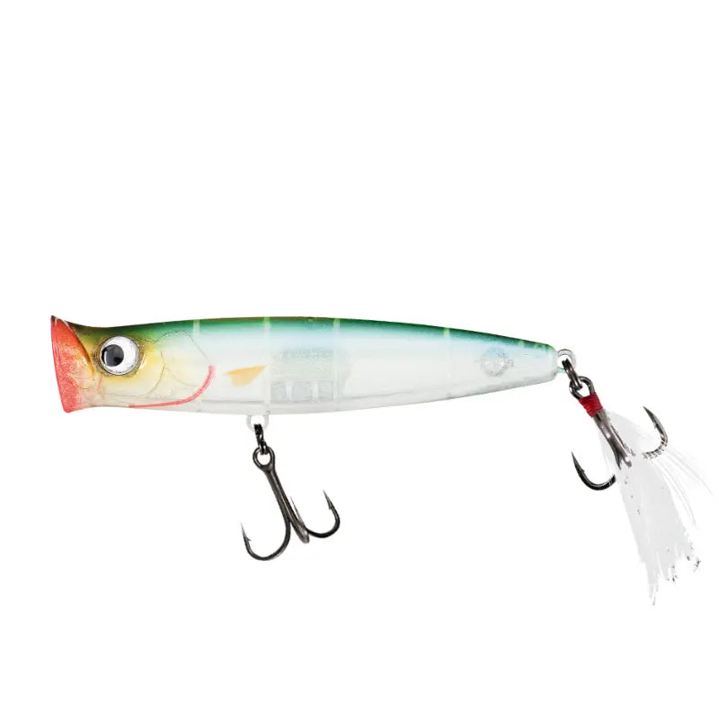 Fishus Ubuntu 70mm 8.5g - Amostra popper de superfície na cor TY - Translucent Ayu