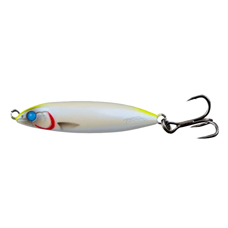 Amostra Fishus Wobbly de 4cm e 5 gramas na cor Pearl Chartreuse