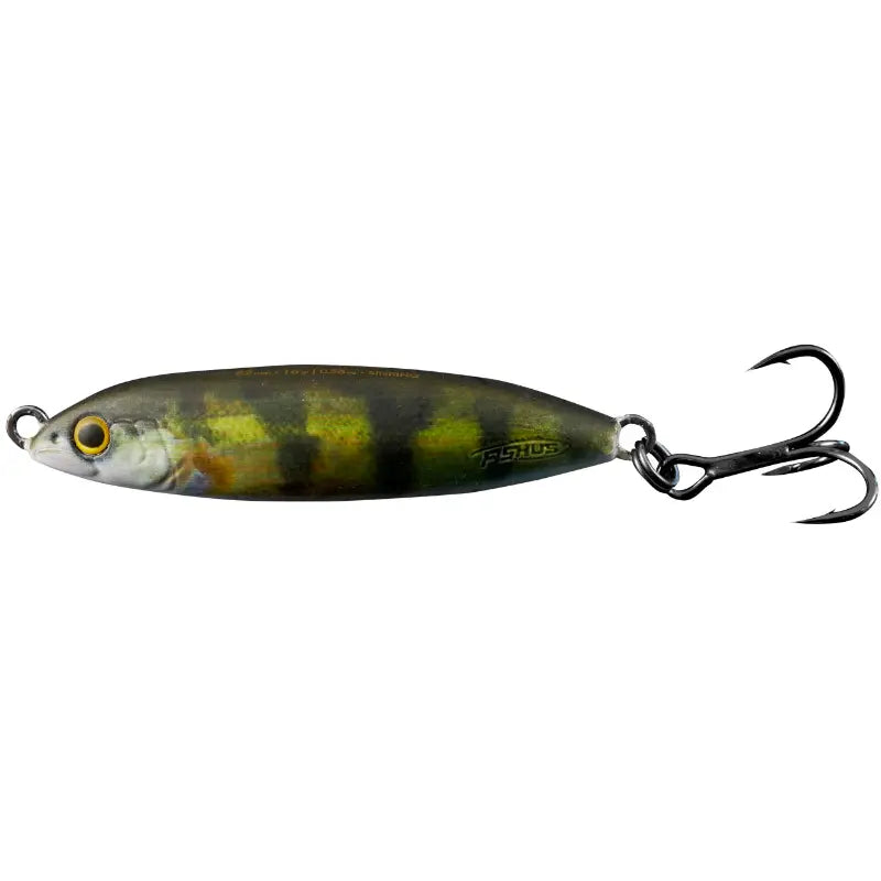 Amostra Fishus Wobbly de 4cm e 5 gramas na cor Mimetic Perch