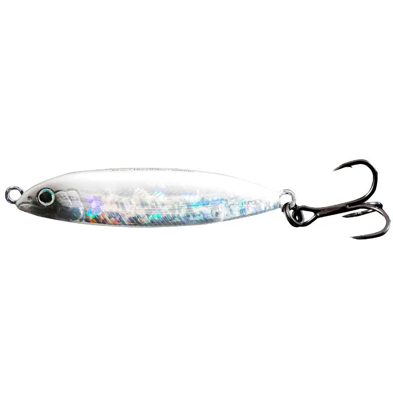 Amostra Fishus Wobbly de 4cm e 5 gramas na cor White N'Flash