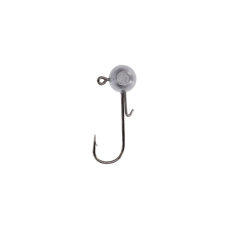 Jig Head Mikado Sensual Tamanho 1 BN em pack de 3 unidades com cabeça chumbada e anzol afiado para pesca com vinis.
