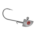 Jig Head Triangular Jaws com olhos e anzol Black Nickel número 3/0 para pesca.