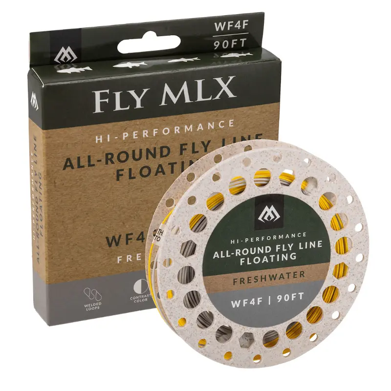 Bobine de linha de pesca à mosca flutuante Mikado MLX Floating com 27 metros