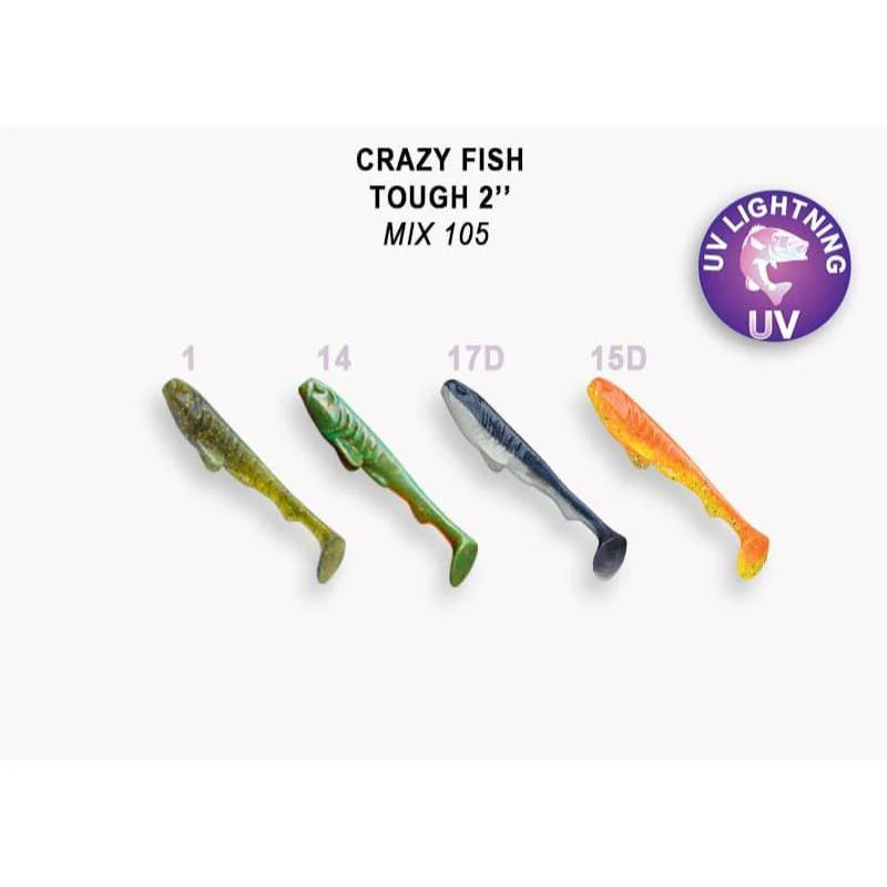 Crazy Fish Tough de 5cm pack de 8 unidades