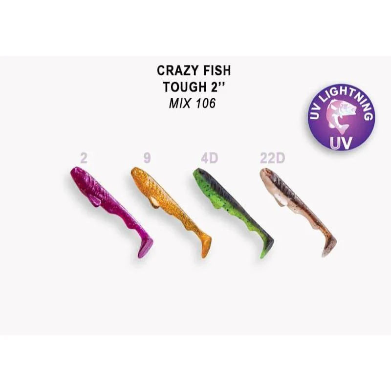 Crazy Fish Tough de 5cm pack de 8 unidades
