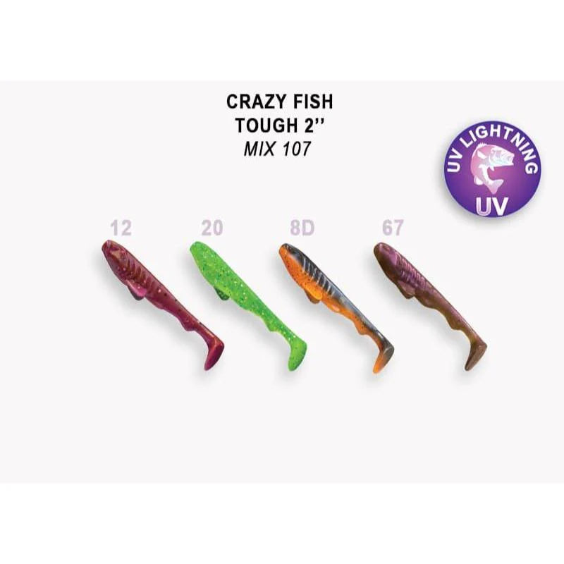 Crazy Fish Tough de 5cm pack de 8 unidades