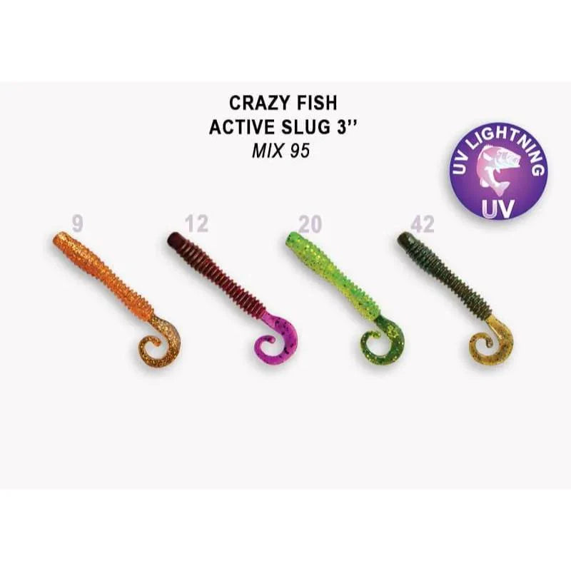 Crazy Fish Active slug 7cm pack de 8 unidades