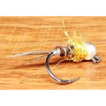Ninfa Edy-Dona Pheasant Tail com cabeça de tungsténio e anzol jig sem barbela para pesca à pluma