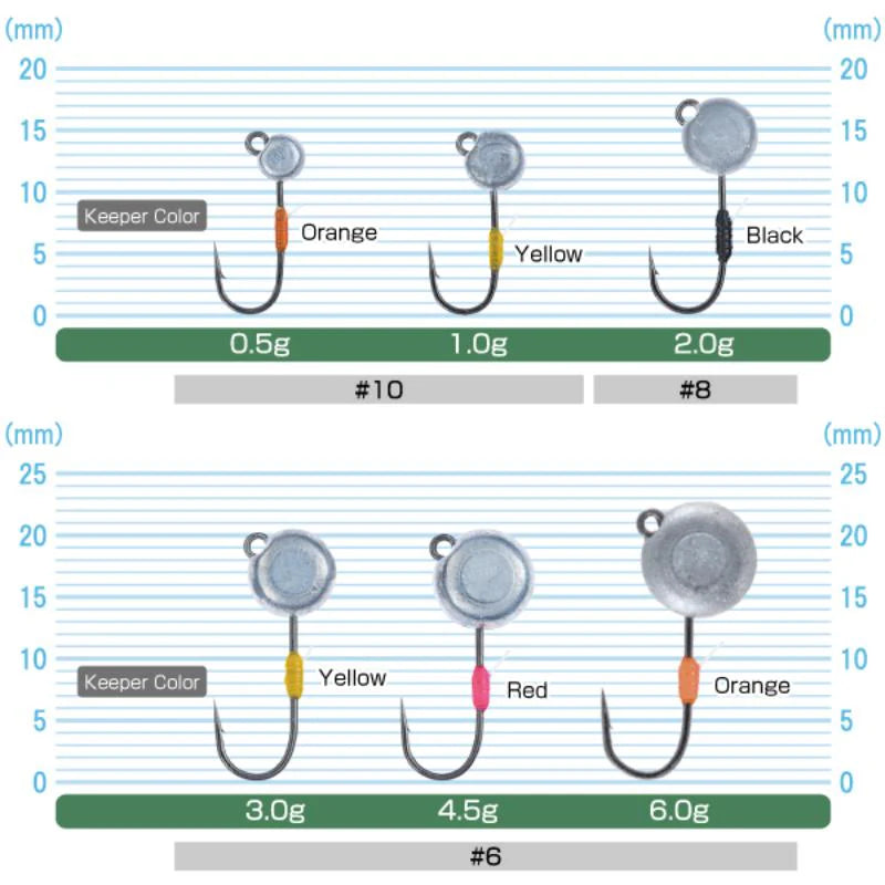Owner 11788 / JH-89 Aji-Meba Jig Head - Alta Performance p/ Light Game