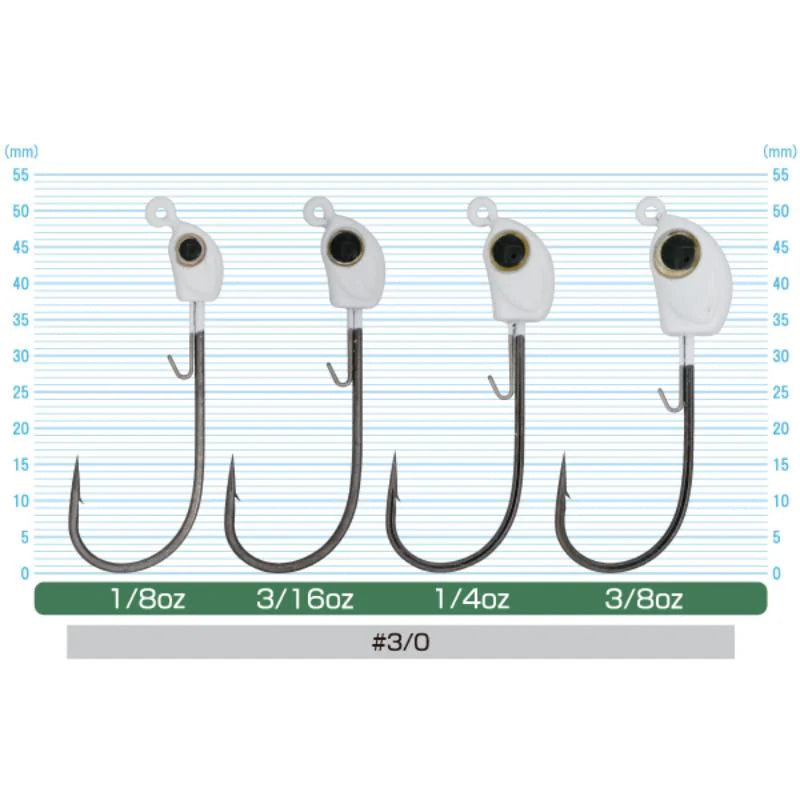 Owner 5150W Inshore Jig Head - Anzol de Alta Resistência para Spinning Costeiro