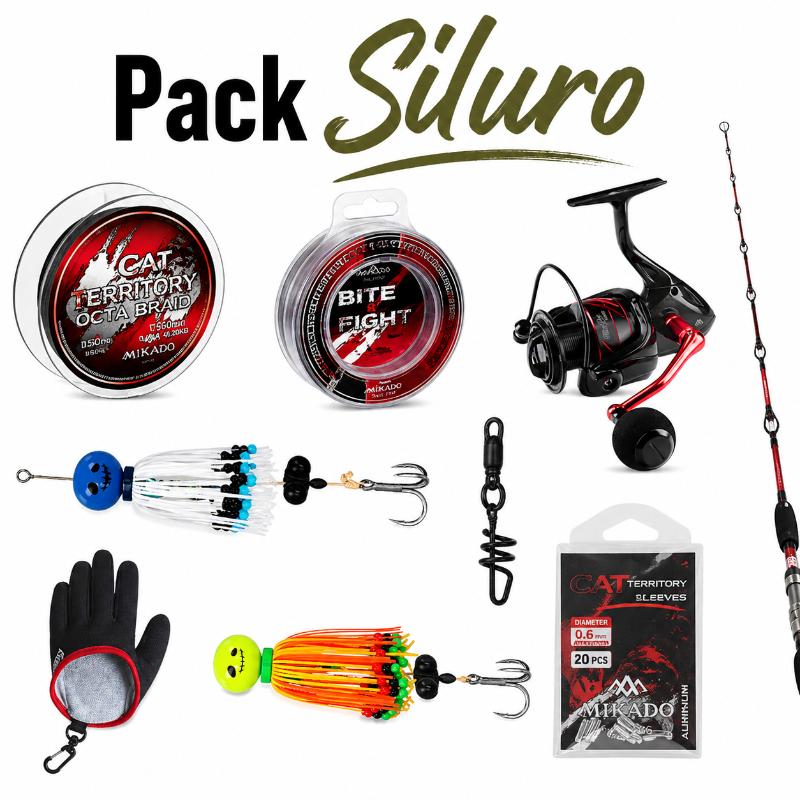 Pack completo p/pesca do Siluro Mikado