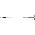Stinger Jaws de aço com 9cm e 18kg de resistência, equipado com anzol triplo tamanho 1 para grandes amostras de vinil.