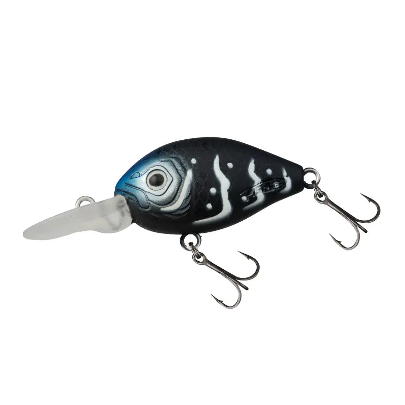 Isca de pesca Fishus Tide Floating Silent 40mm na cor BG - Black Glow, hard lure de alta qualidade para predadores.