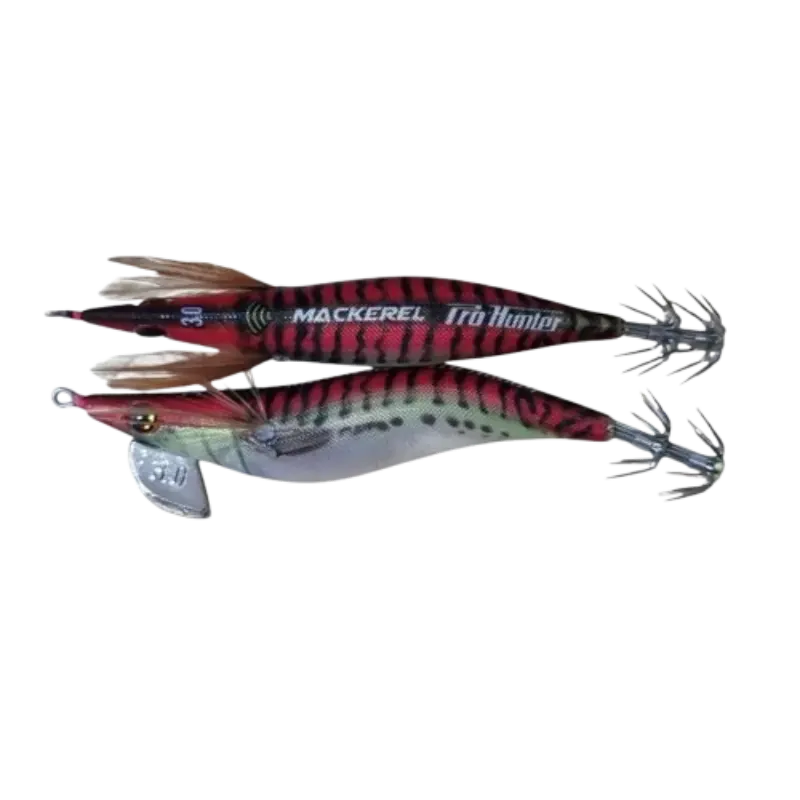 Toneira Pro Hunter Mackerel cor 1, amostra clássica com padrão de cavala e efeito UV para pesca de lulas e chocos.