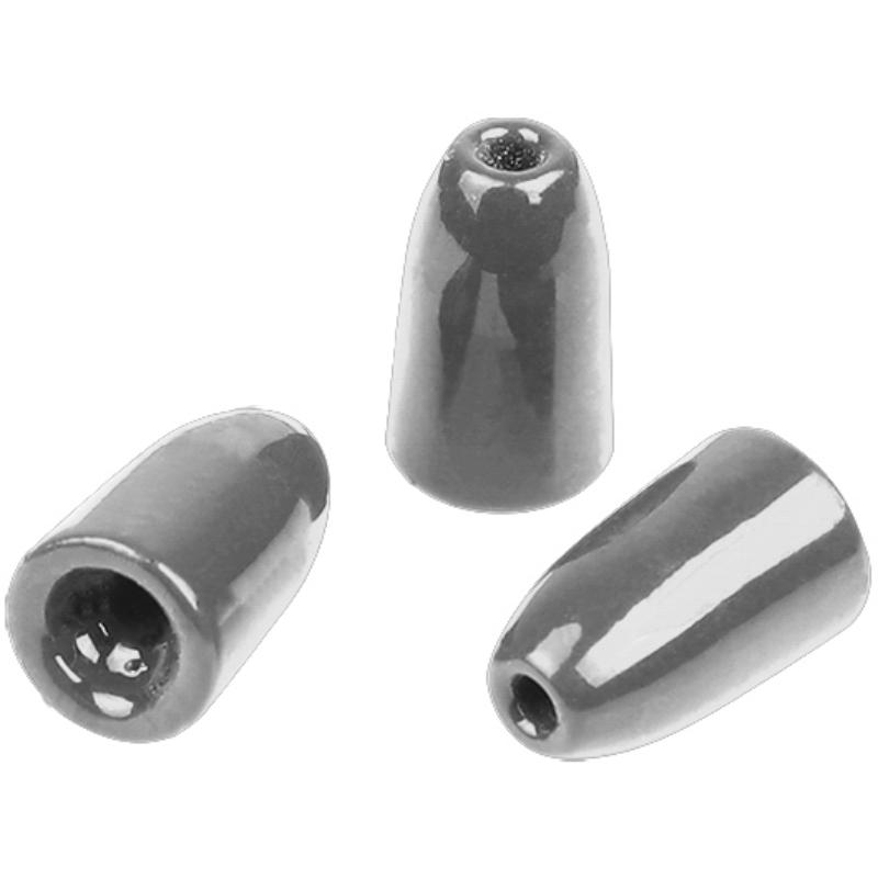 Chumbo de tungsténio Mikado Jaws Bullet em formato bala para montagens Texas Rig e Carolina Rig.