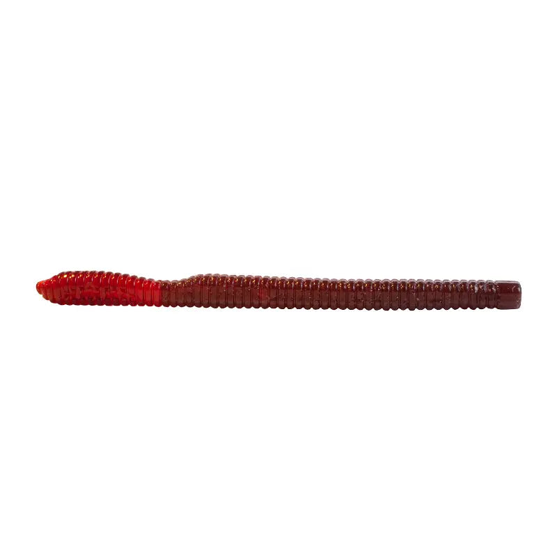 Vinil Fishus Bass Trap na cor Scuppernong (tom de uva translúcido). Isca de silicone para pesca finesse.