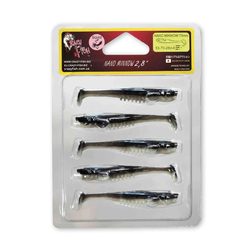 Nano Minnow 7cm 53-70-28D-6 Scent de Lula 5 unidades